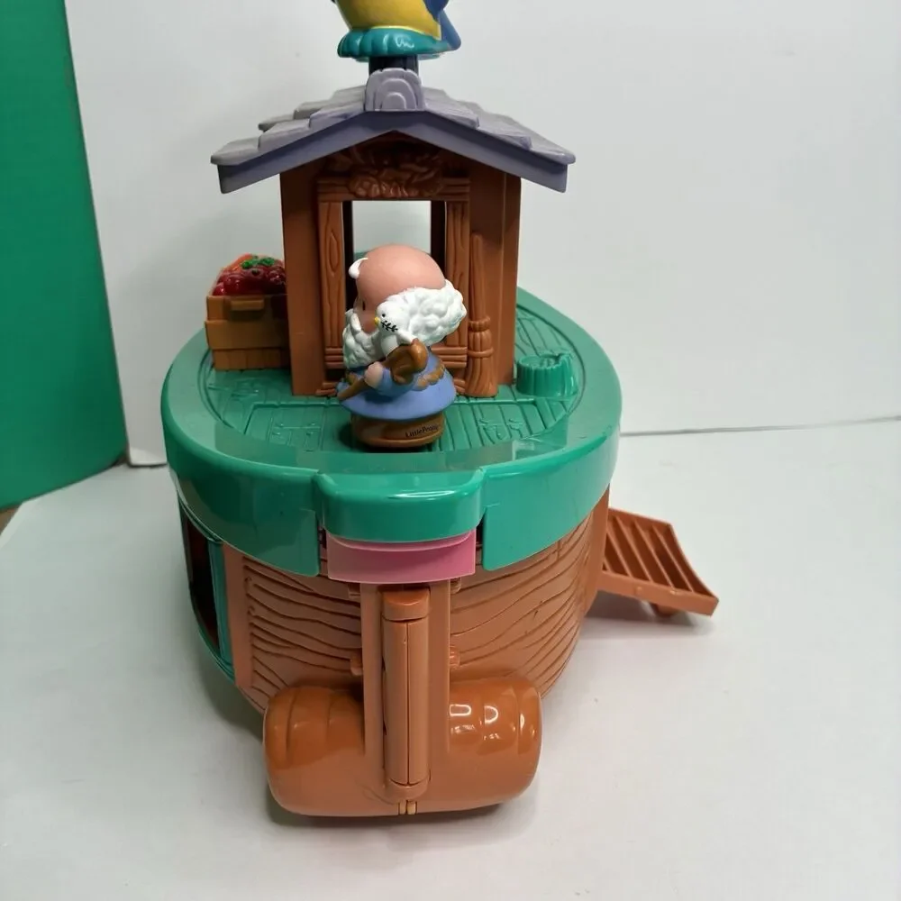 2002 Vintage Fisher Price Little People Noah's Ark Boat Play Set & Figures